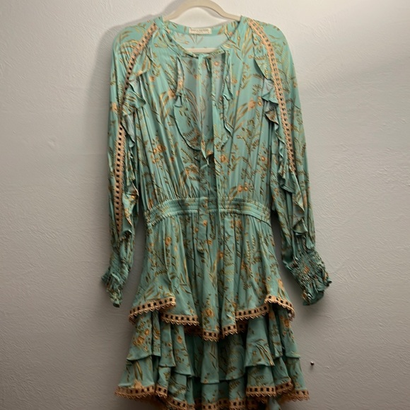 Spell Maisie play dress medium  vintage spell rare t green - Picture 2 of 10